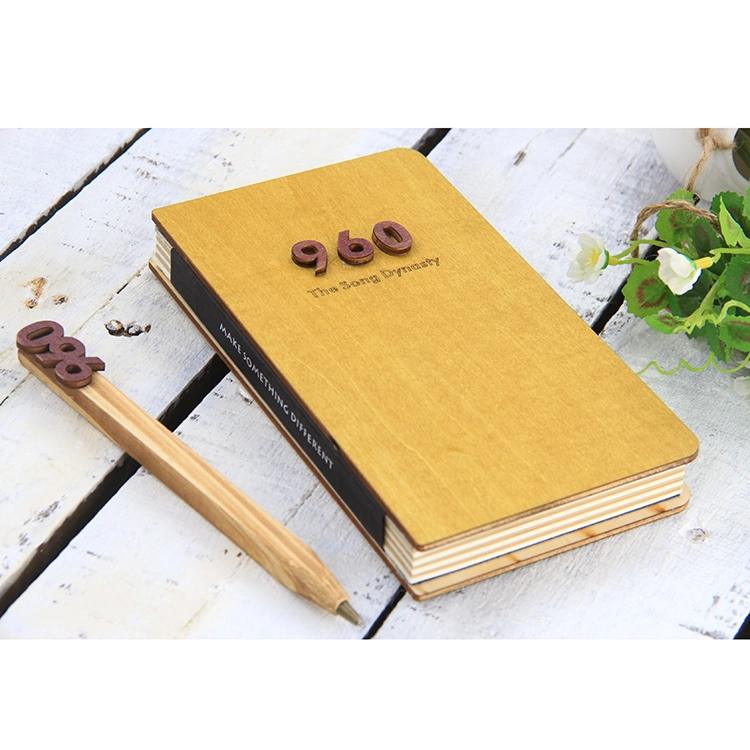 مصنعي الكمبيوتر الدفتري مصنعي الكمبيوتر الدفتري Top Grade Wood Business Notebook Logo Office Stationery, Customizable Wood Grain Notepad مع القلم