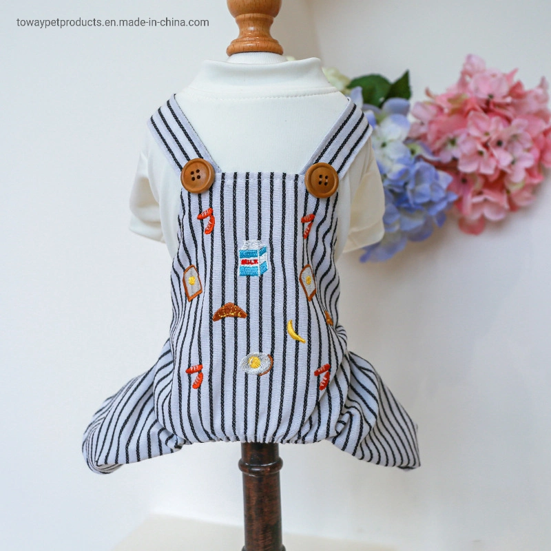 Trendy Design Pet Suspender Clothes Pup Apparel Dog Stripes Trousers