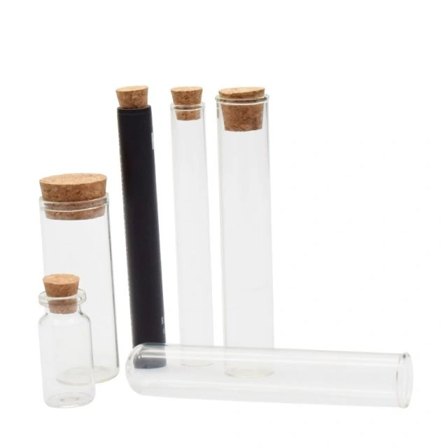 Borosilicate Glass Tubes Round Shape Glass Tubes with Cork Sealing