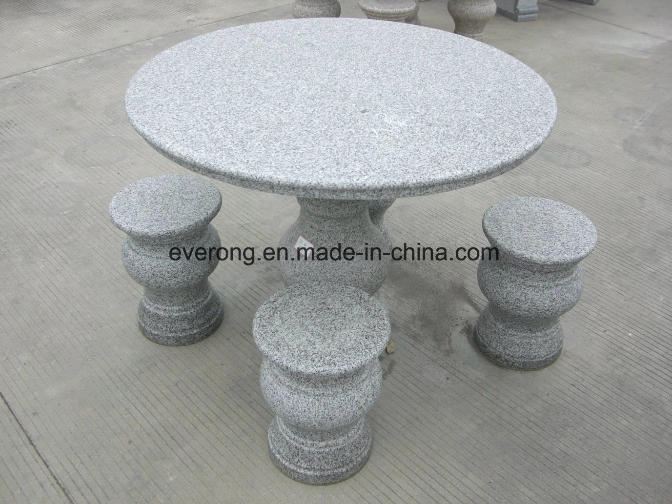 Cheap Granite Garden/Park/Plaza Stone Bench/Chair and Table for Outdoor Decoration