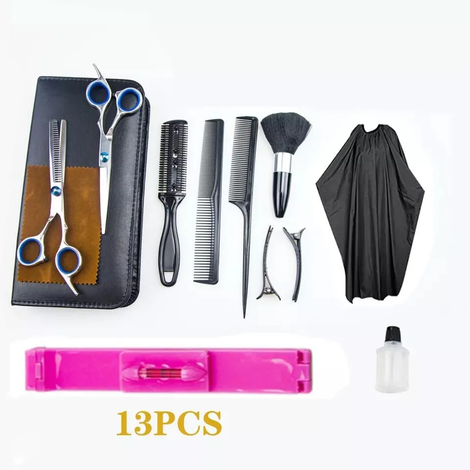 Ciseaux de coiffeur professionnel Yaeshii sèche 13pcs Set Home en acier inoxydable d'outils de coupe de cheveux sèche se cisaille