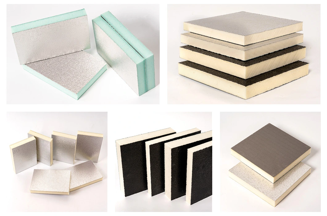 Double-Sided Aluminum Foil PU PIR Phenolic Composite Ventilation Duct Panel for Flexible Air Duct Systems