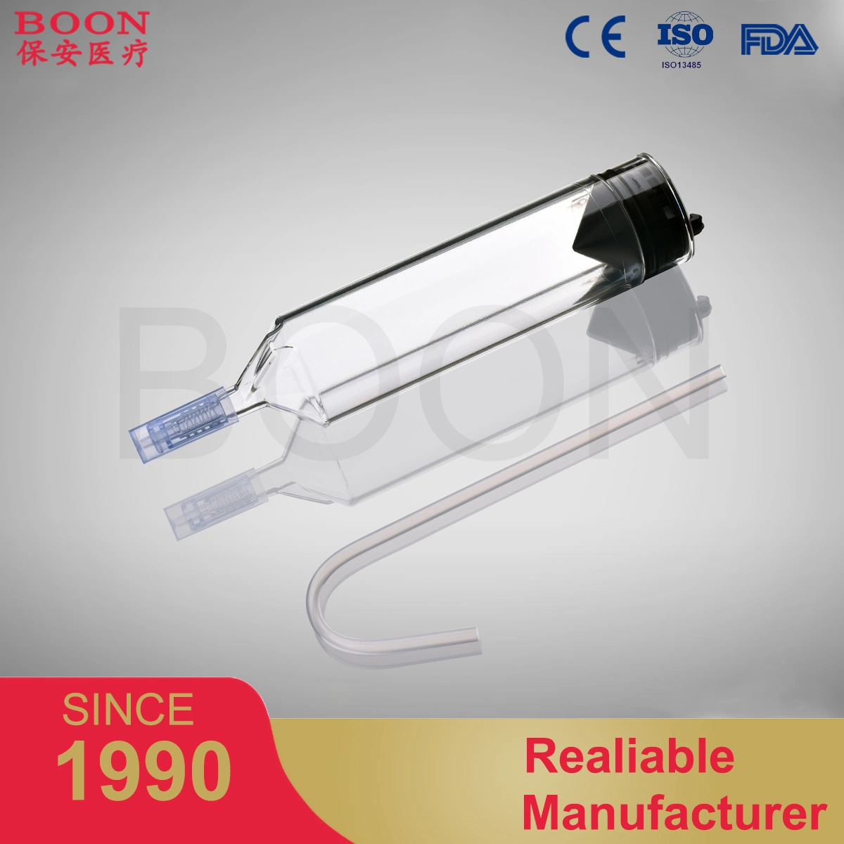 Medical Imaging Angiography Disposable 150ml High Pressure Syringes for Medrad Mark 7 Contrast Fluid Delivery System