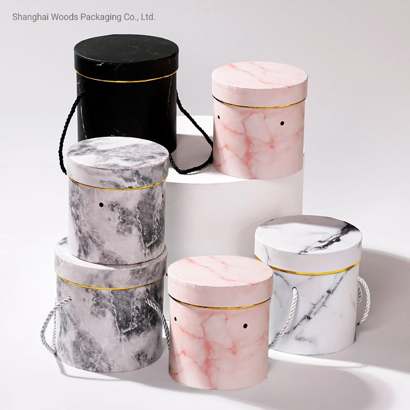 Eco Friendly Modern Cosmetic Packaging Custom Printed Cardboard Tube Cylinder Candle Box Packaging