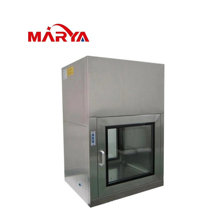 Marya Class100 Cleanroom ISO Standard CE Certificate Stainless Steel SUS304 Interlock Laboratory 400X400X400mm Dynamic Pass Box Manufacturers