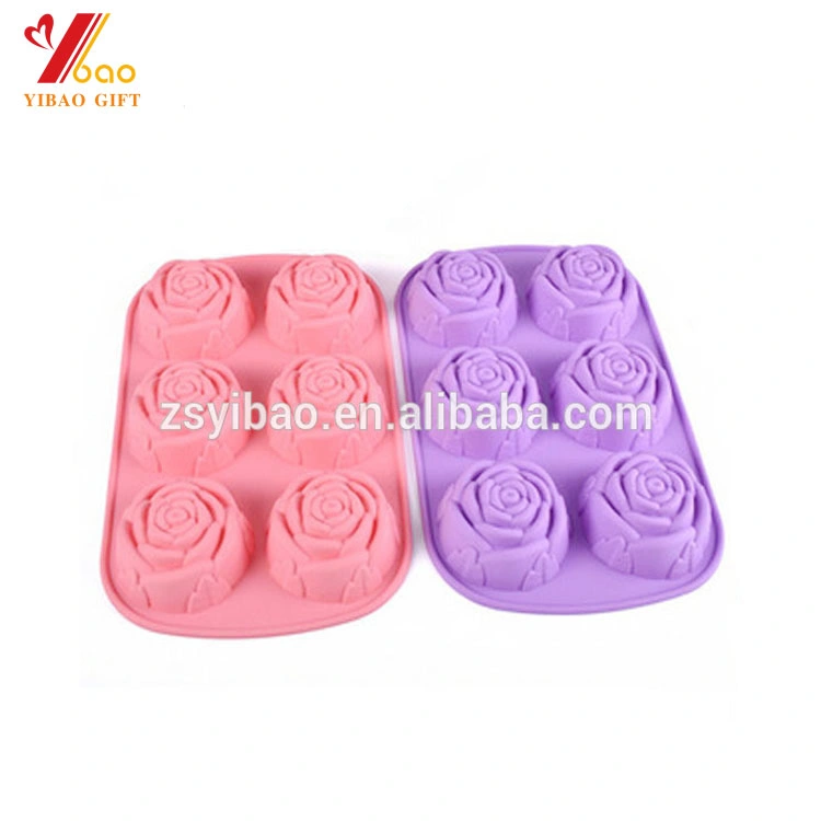 High quality/High cost performance  Custom Flower Shape Logo Silicone Ice Mold Cake Mold Chocolate Mold for Bakeware (XY-CM-376)