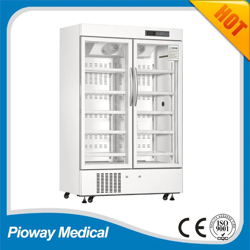 Medical Refrigeration Equipment Pharmacy Refrigerator, Double Door Fridge (MPC-5V656)