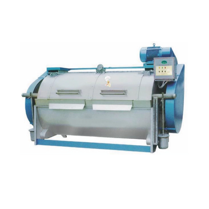 Horizontal Semi Automatic Industrial Washing Machine Steam