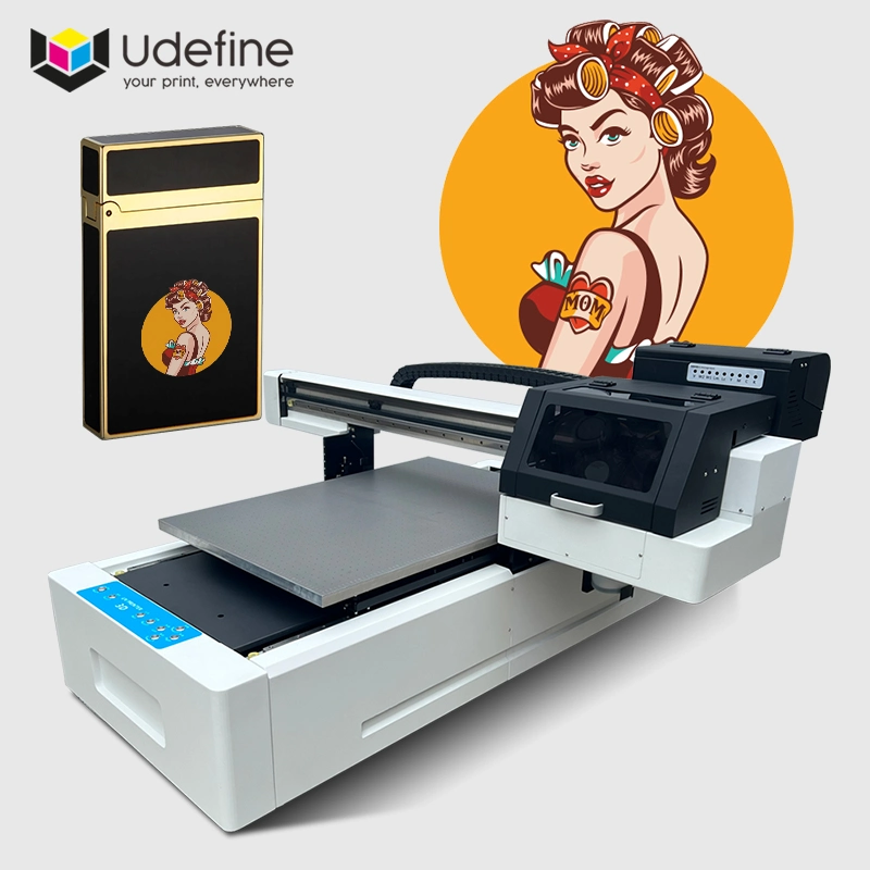 Udefine Digital UV Printing Printer Machine for Tiles Bottle PVC Sheet Card Plastic Cups Car License Plates