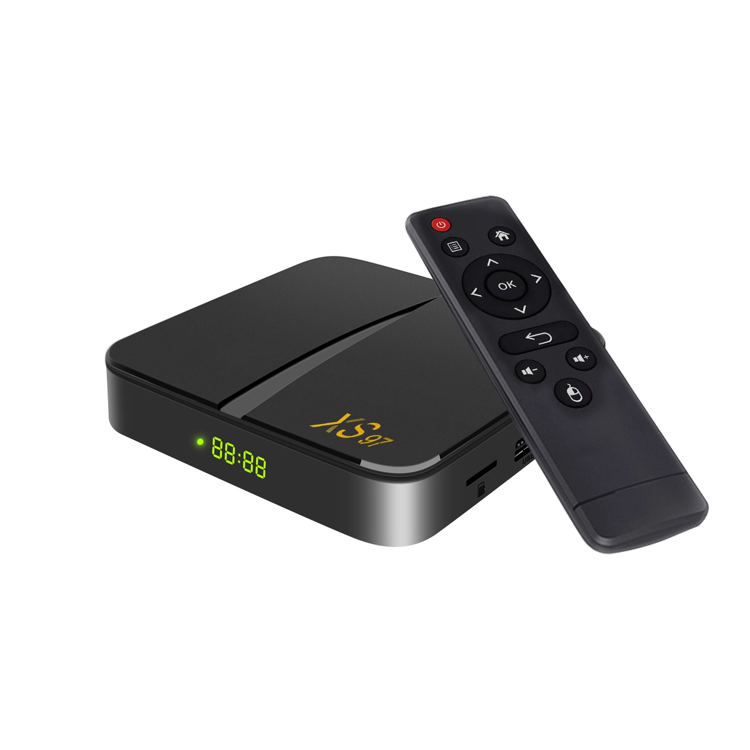 صندوق التلفزيون لـ Excel Digital Xs97 Smart Tvbox Android 11 سعة 4 و32 جيجابايت صندوق تلفزيون Android موديل X96q H313 من مشغل وسائط 3D 4K H96max