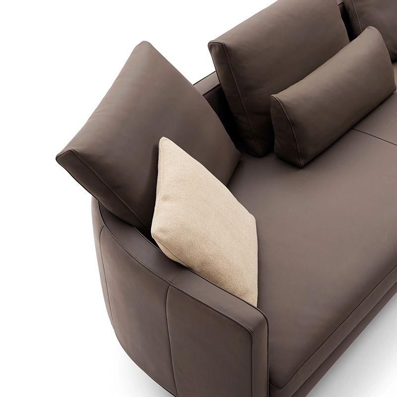 Moderne Couch Luxus Einfaches Sofa Italienisches Design Polstermöbel Wohnzimmer Ledersofa