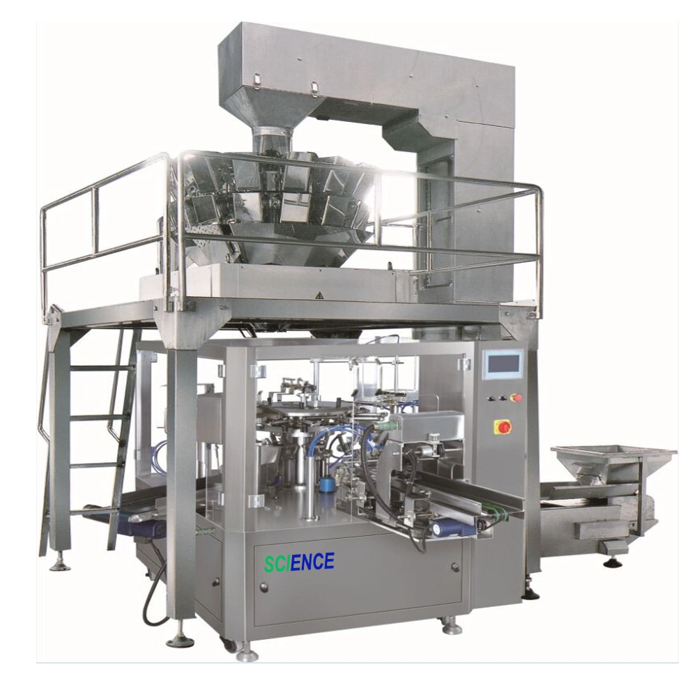 Rotary Pouch Puffed Food Dried Fruit Packing Machine in Multi-Function Packaging Machine