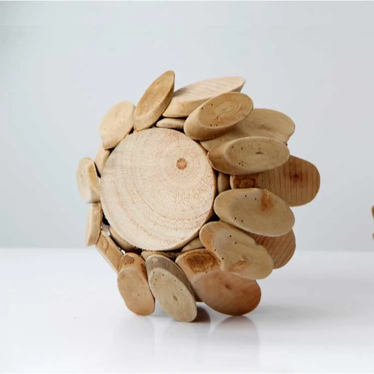 New Style Arrival Wooden Flower Shape Candle Holder Home Decoration Fashion Fancy