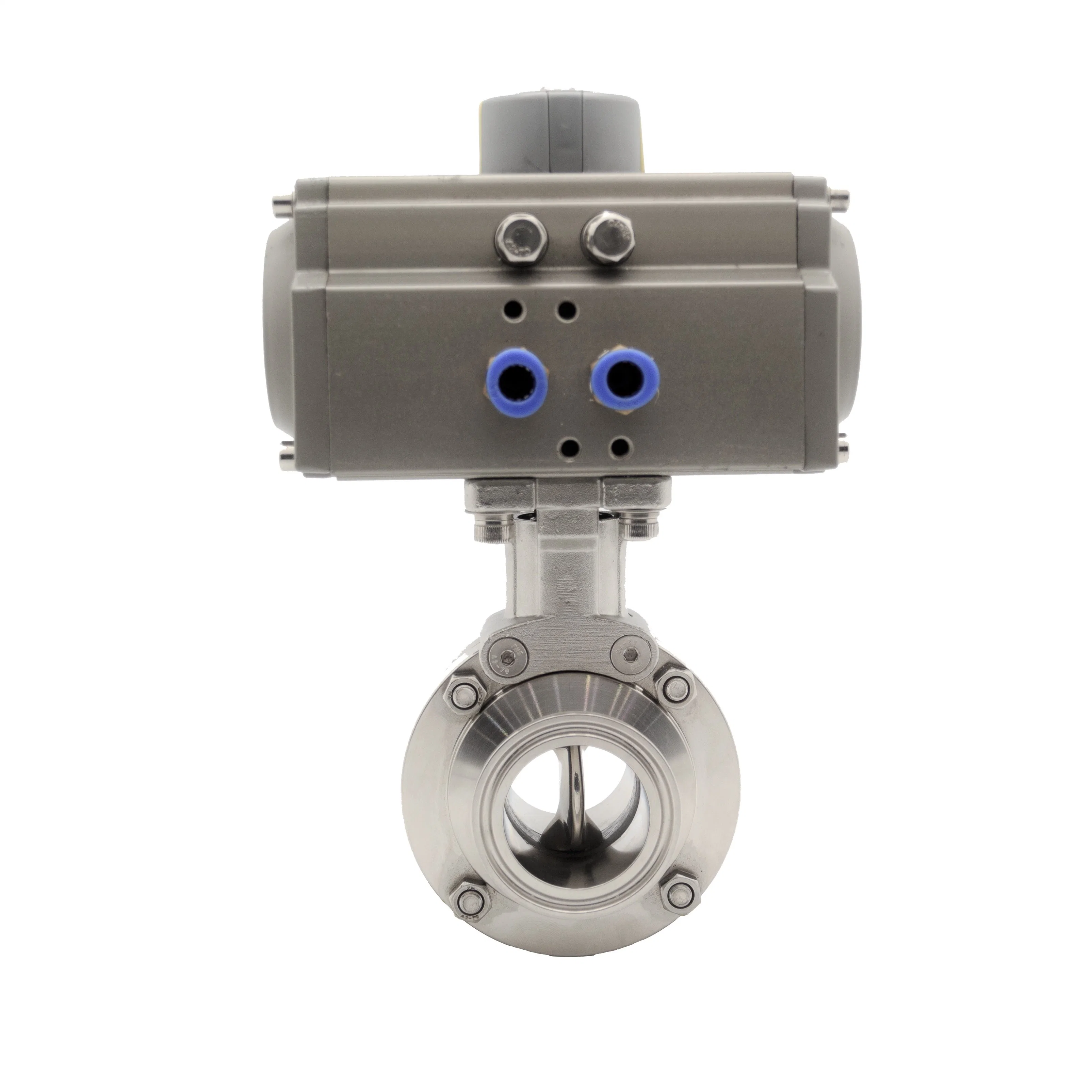 Sanitary Stainless Steel Pneumatic Position Sensor Butterfly Valve