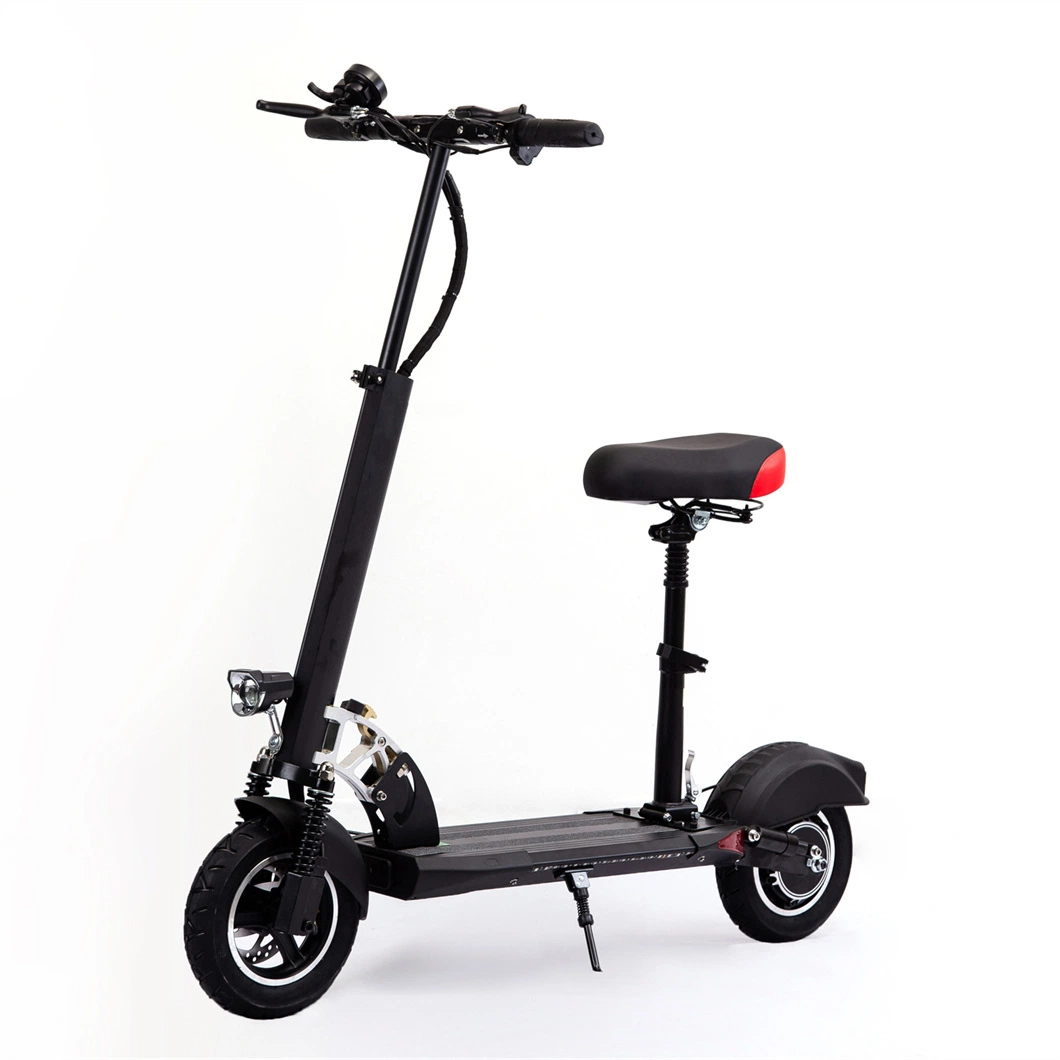 Vélo pliant portable avec amortissement avant et arrière, double lampe pour scooter électrique pour adultes.