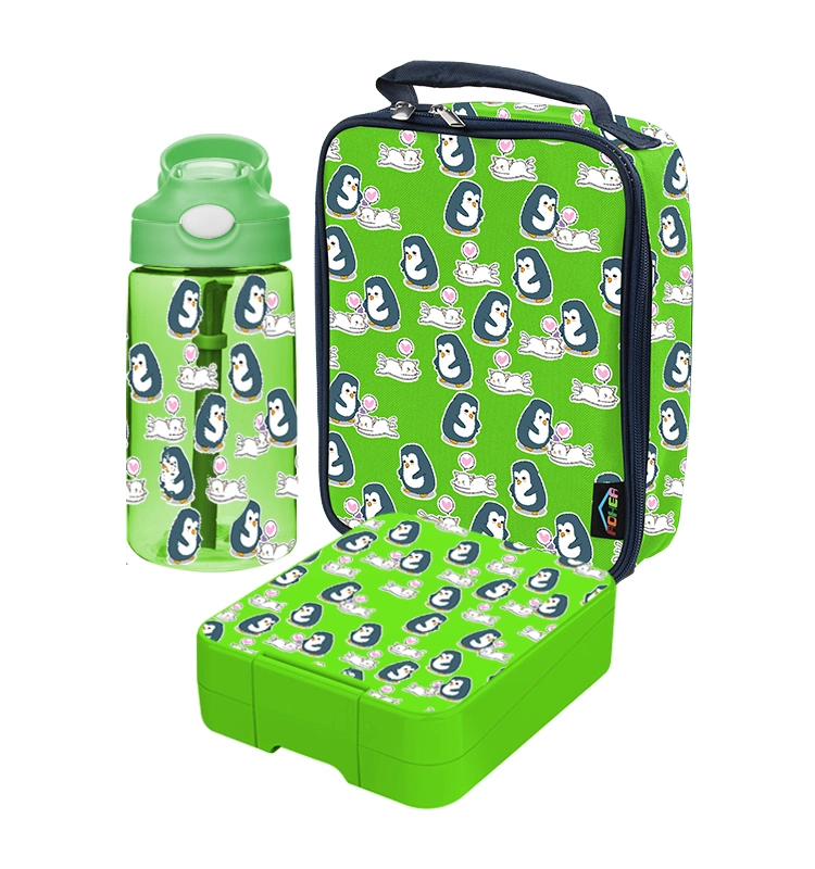 Aohea tampa de bambu de alta qualidade Micro-ondas almoço seguro Bento Box Lanchbox à prova de fugas para as crianças Sublimação almoço caixa Lunchbox conjunto japonês Almoço Box Bento Box Kids almoço