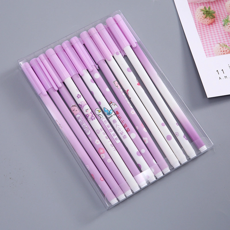 Ball Pen 12 PCS of High Appearance Level Ballpoint Students Stationery