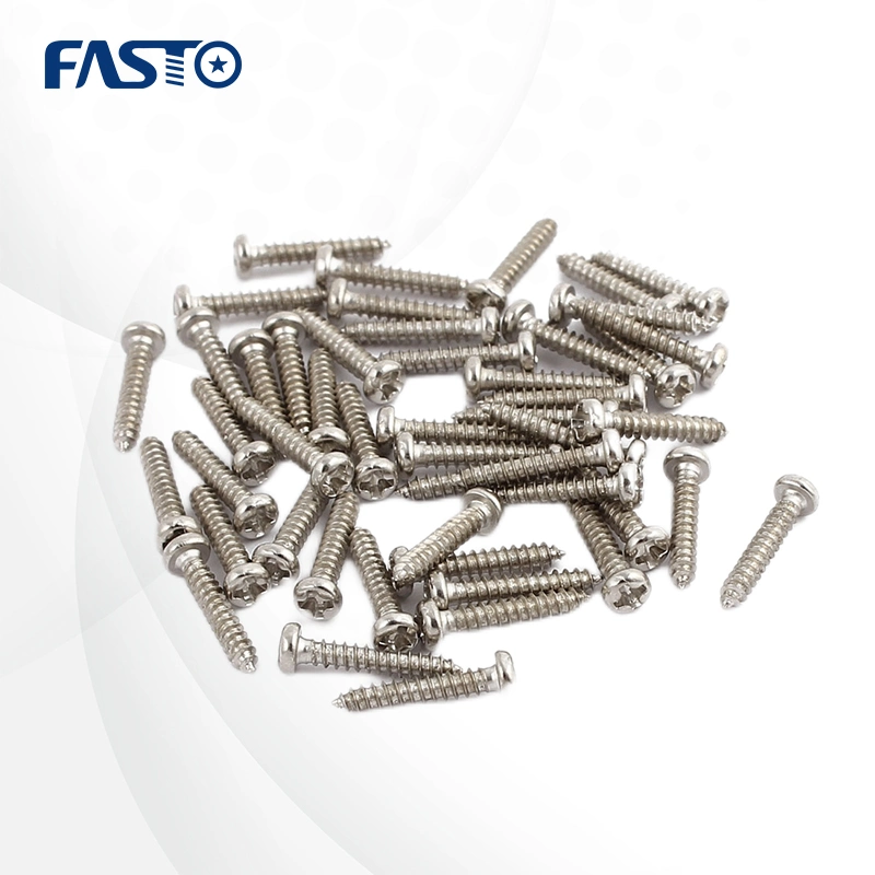 Carbon Steel Stainless Steel 304 316 Pan Head Self Tapping Screw in Stock