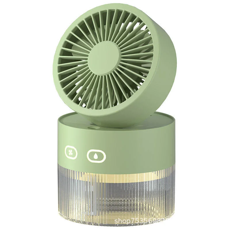 Ventilateur de poche à brume d'eau portable, ventilateur électrique mini à main rechargeable par USB avec humidificateur.