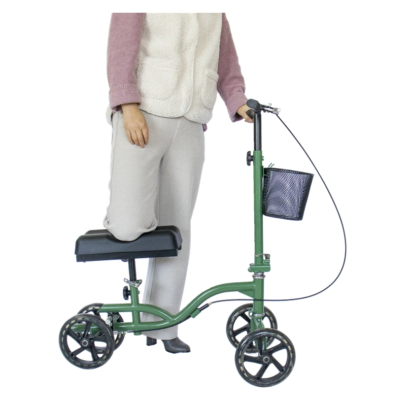 350lbs Folding Deambulatore Walker Rollator Knee Crutch Scooter