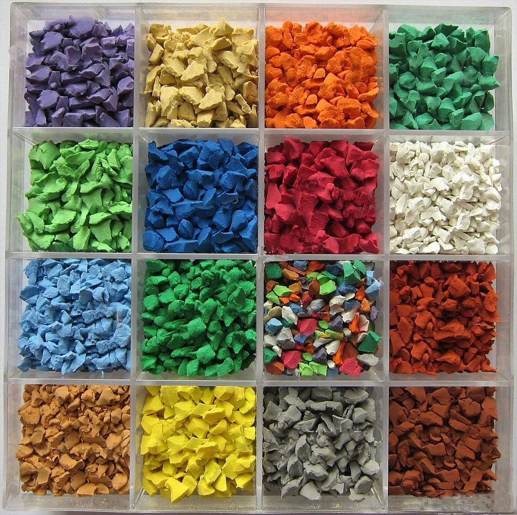 Rubber Flooring for Children Playground Colorful EPDM Rubber Granules