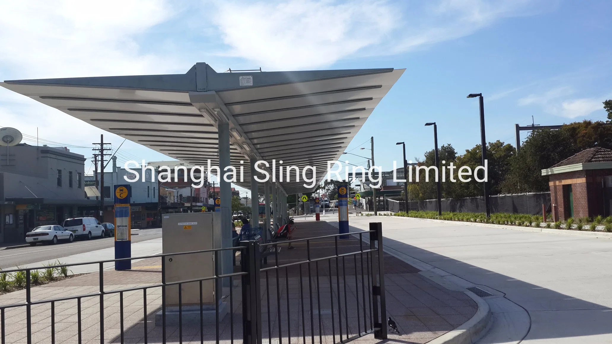 Fashionable Outdoor Furniture Metal Bus Station Shelter