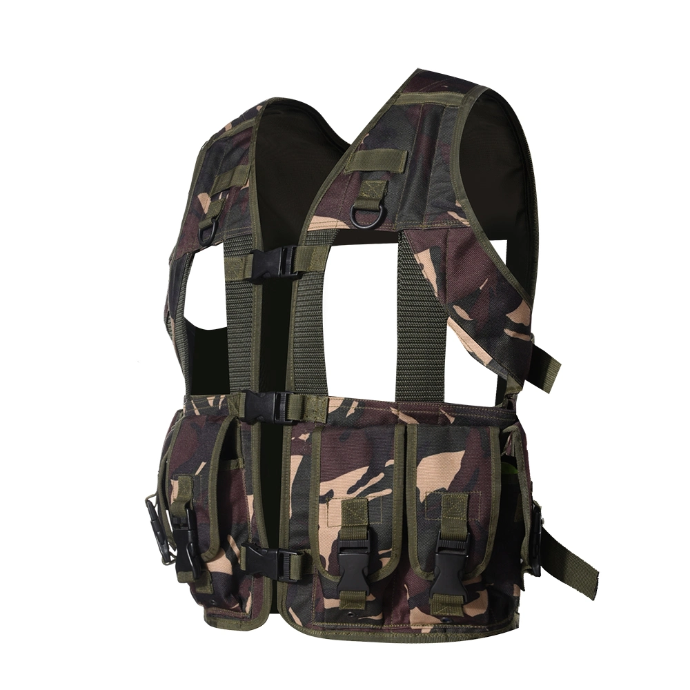 Camouflage 600d Polyester Police Military Combat Gear Waterproof Tactical Vest