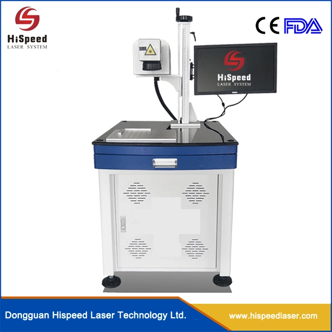 Hispeedlaser Auto PVC / ABS / PMMA / PC / Ak / PU / Ep CO2 Laser Marking System with Glass Tube