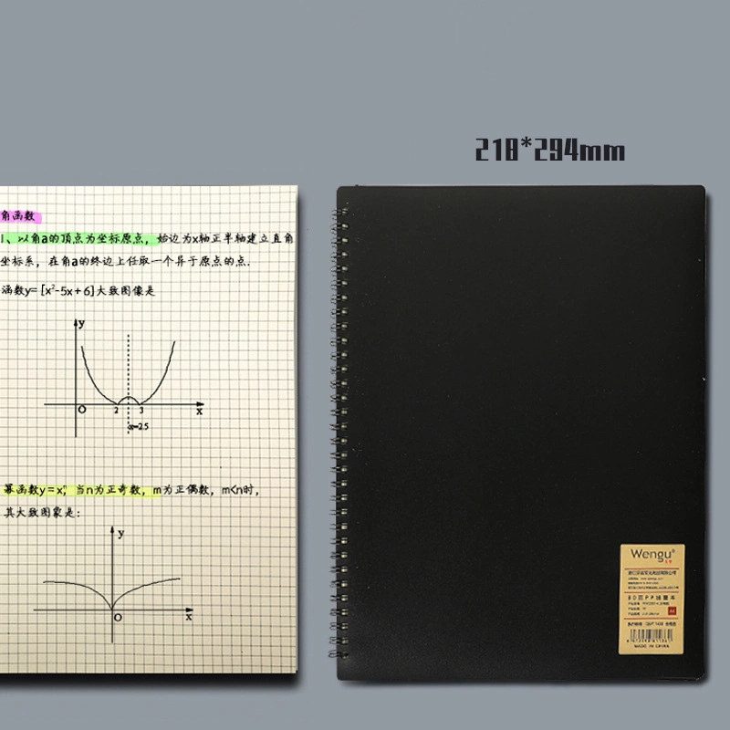 Werbeartikel Geschenk Business Notizblock Planner PP verdickt Translucent Student A4 Einfaches Notizbuch