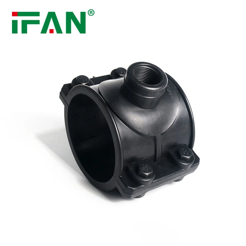 Ifan Factory Supply PP Compression Fitting HDPE Saddle Clamp for Irrigation