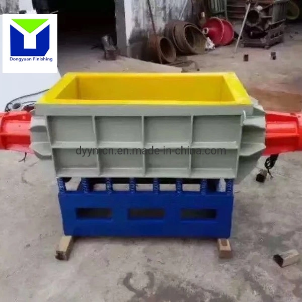 Customized Tumbler Linear Type Vibratory Finishing Automatic Coconut Polishing Machine