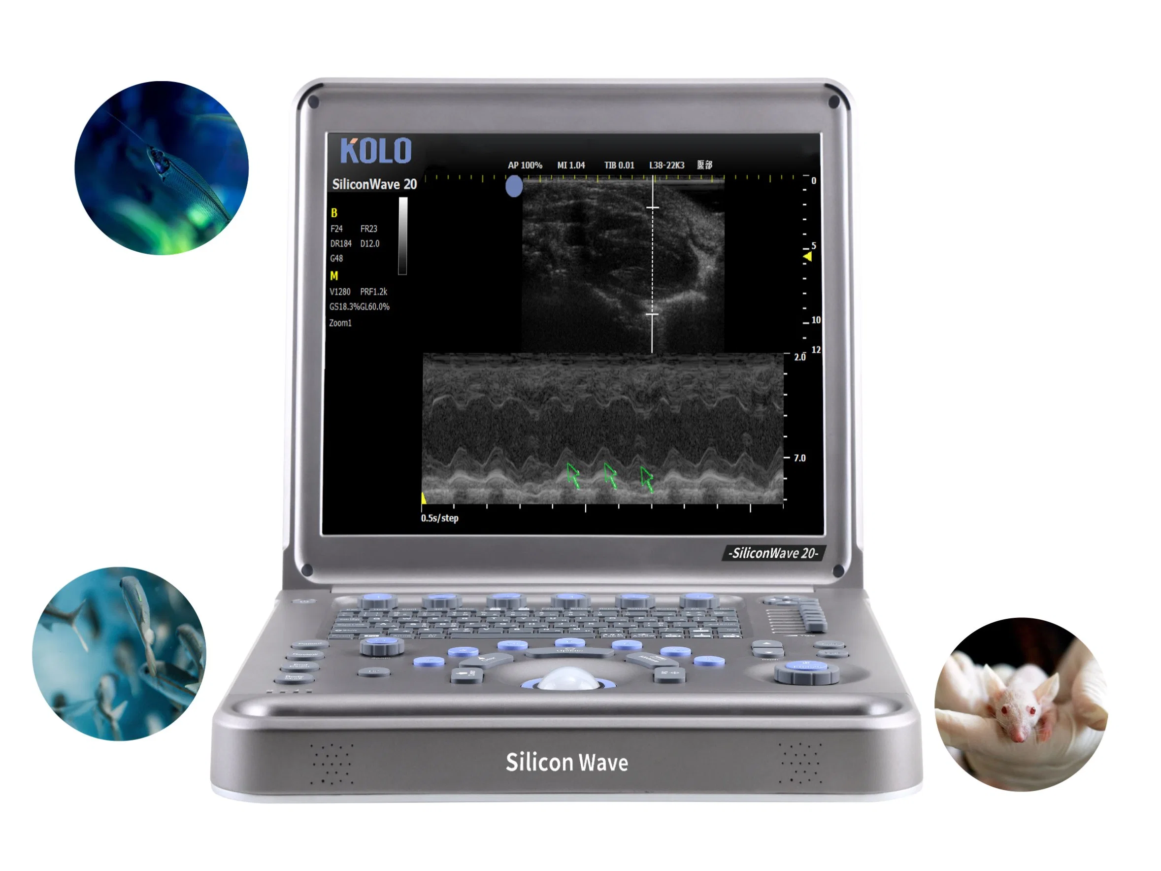 Kolo Siliconwave 20 Lab Animal Portable Ultrasound Scanner
