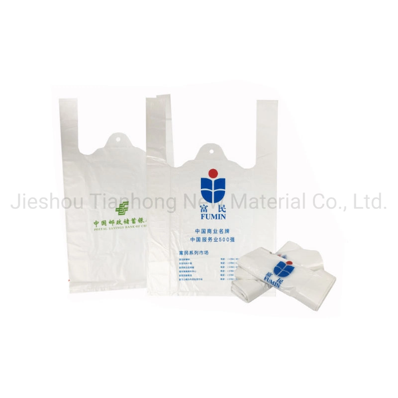 Biodegradable Plastic T-Shirt Bag Biodegradable Bags Reusable Plastic Jumbo Bags for Shopping