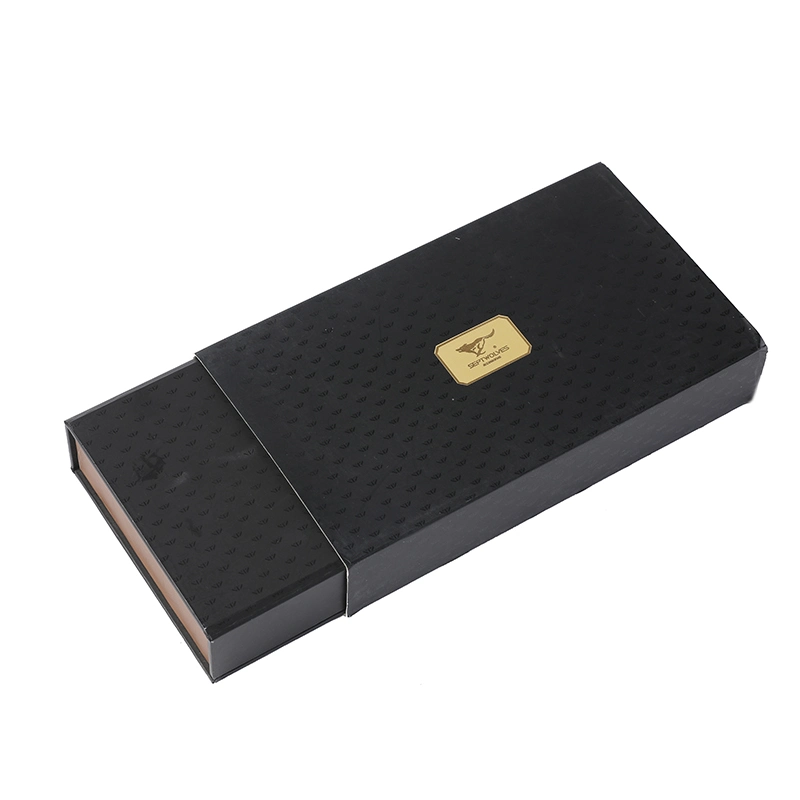 Black Luxury Gift Magnetic Paper Box with Strict Quality Control