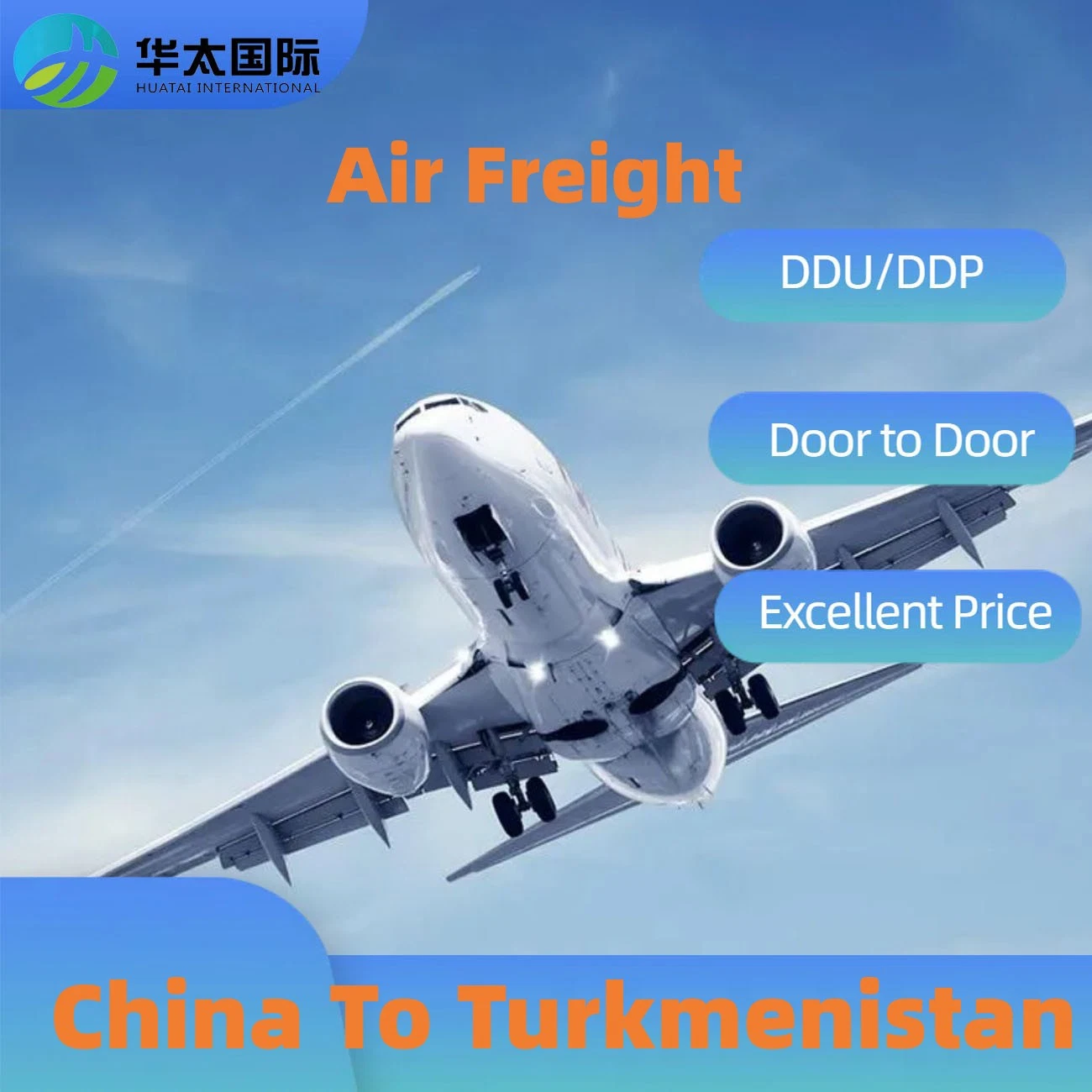 La carga aérea transporte de mercancías de China a Turkmenistán agente marítimo logística internacional