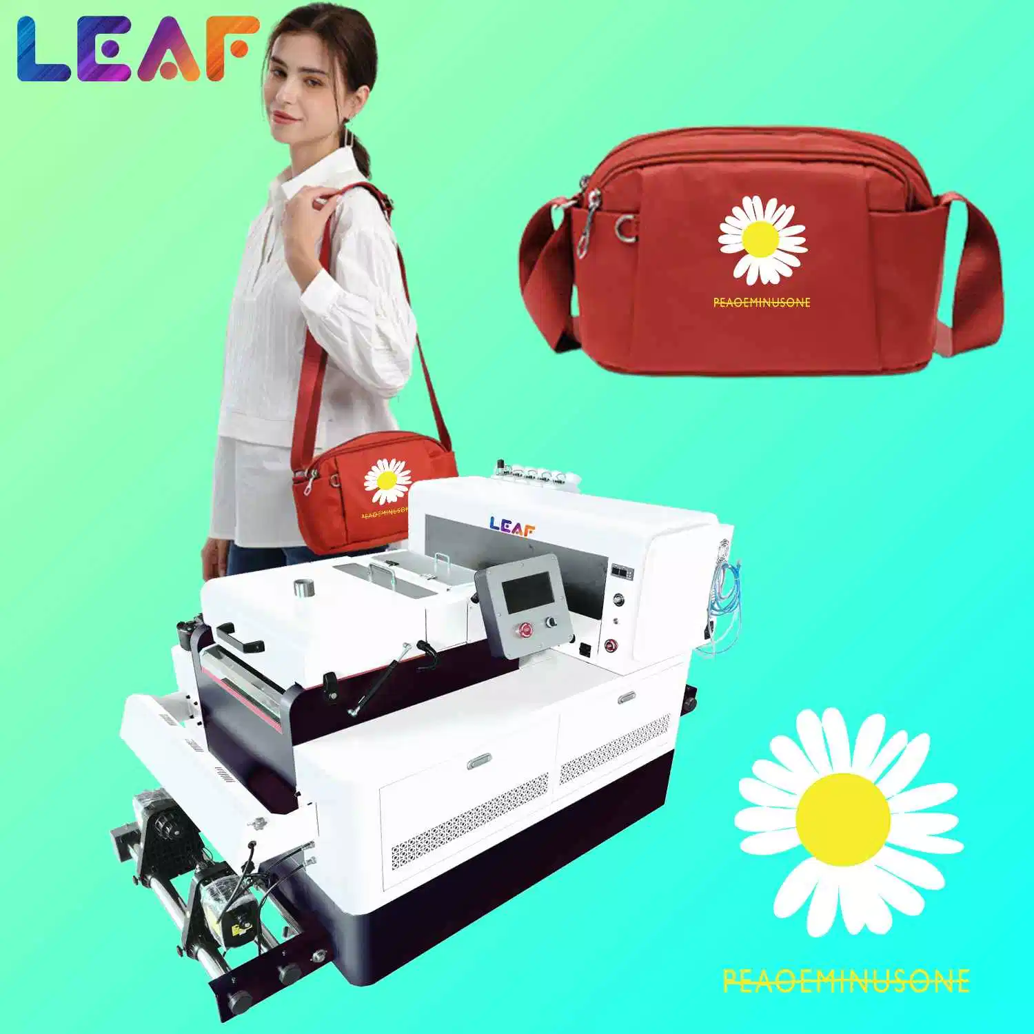 LEAF Dtf printer A3 digital Textile printing All in one machine for T shirt printing