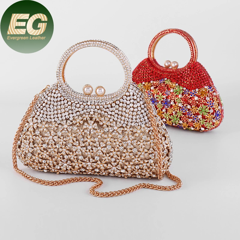 Leb1563 Diamond Chain Braided Rhinestone Bags Bling Women Party Ladies Fancy Clutch Luxury Crystal Evening Bag