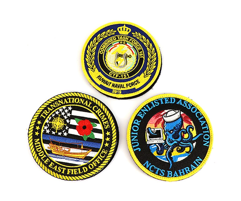 Escola universitária Custom Patches Bordados Paquistão Austrália Exército de Segurança Mão Bolso Têxteis fio de ouro vestido Blazer acessórios de vestuário