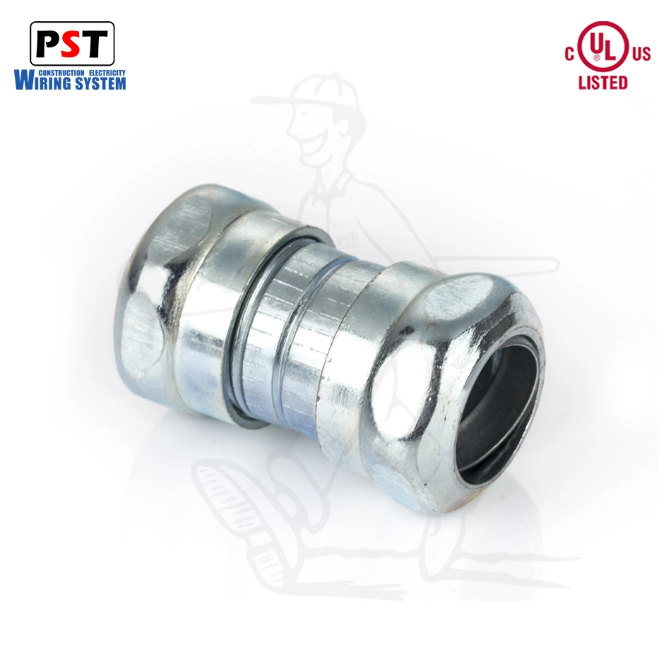 Galvanized UL Approval EMT Steel Pipe Fitting Compression Coupling