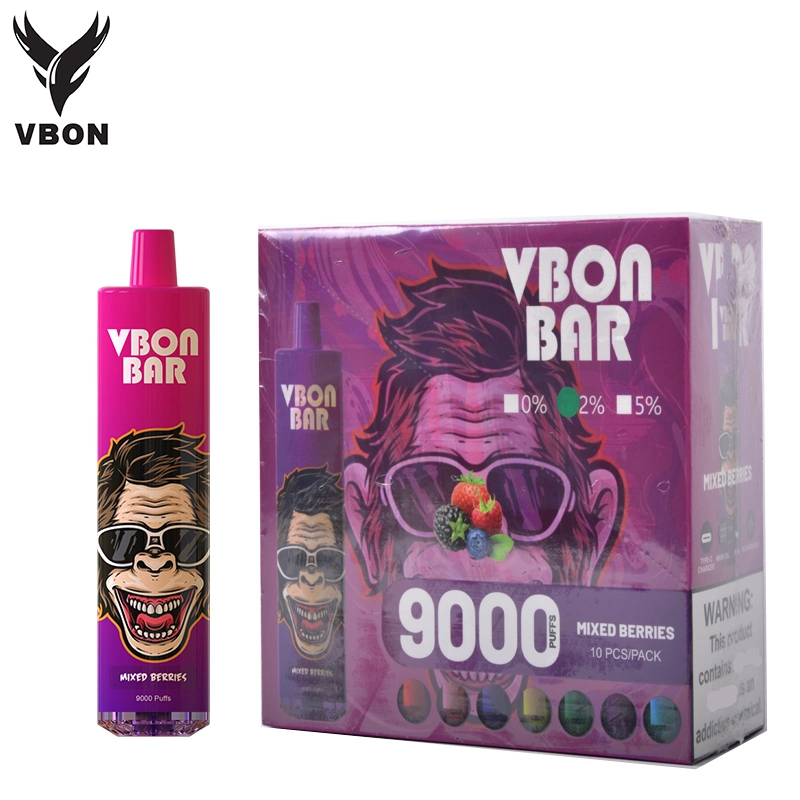 Vbon Bar RGB Light 9000 أطواق السجائر الإلكترونية الصغيرة لـ تسليم سريع من الاتحاد الأوروبي