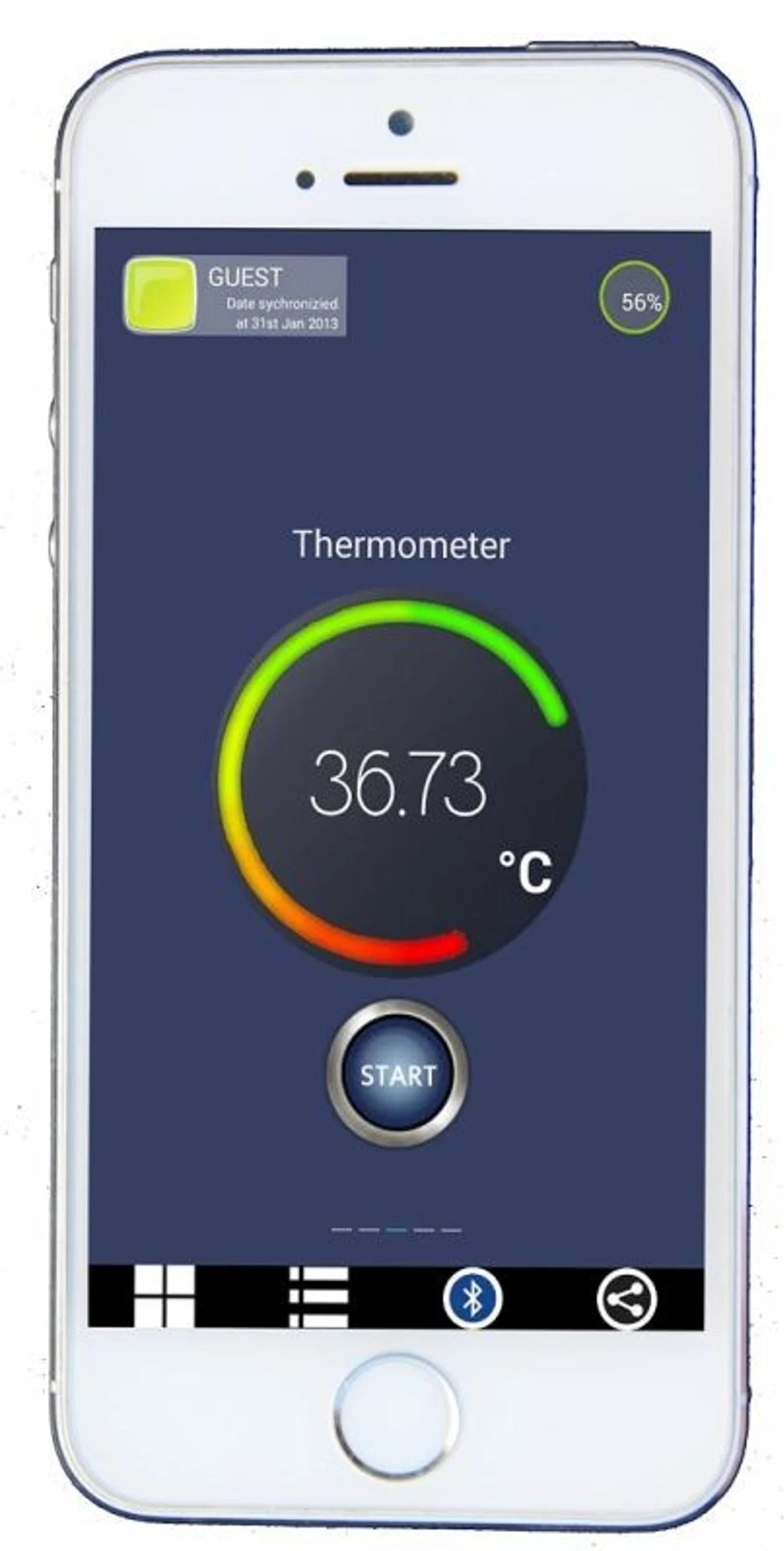 6-en-1 Mini la glucosa en sangre Tensiómetro Termómetro de frente de la Frecuencia Cardíaca máquina de ECG