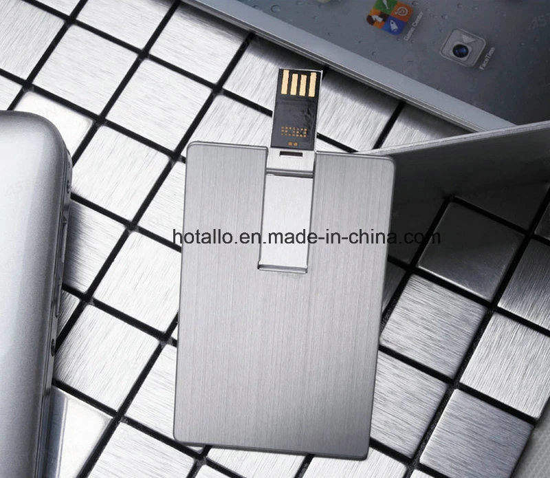 Aluminium Card USB Flash Drive Memory Card C762 in Silver