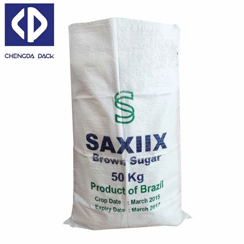 Rice 25kg 50kg Plastic Sand Cement Packaging Bags Poly Woven Sacks PP Raffia Sacos
