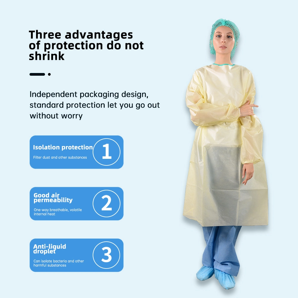 PP Nonwoven Isolation Gown, Disposable, Useful and Cheap Price