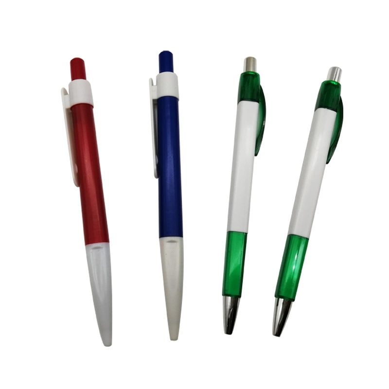 Cheap Promotional Gifts Pens Plastic Push Ball Pen Custom Logo Pen