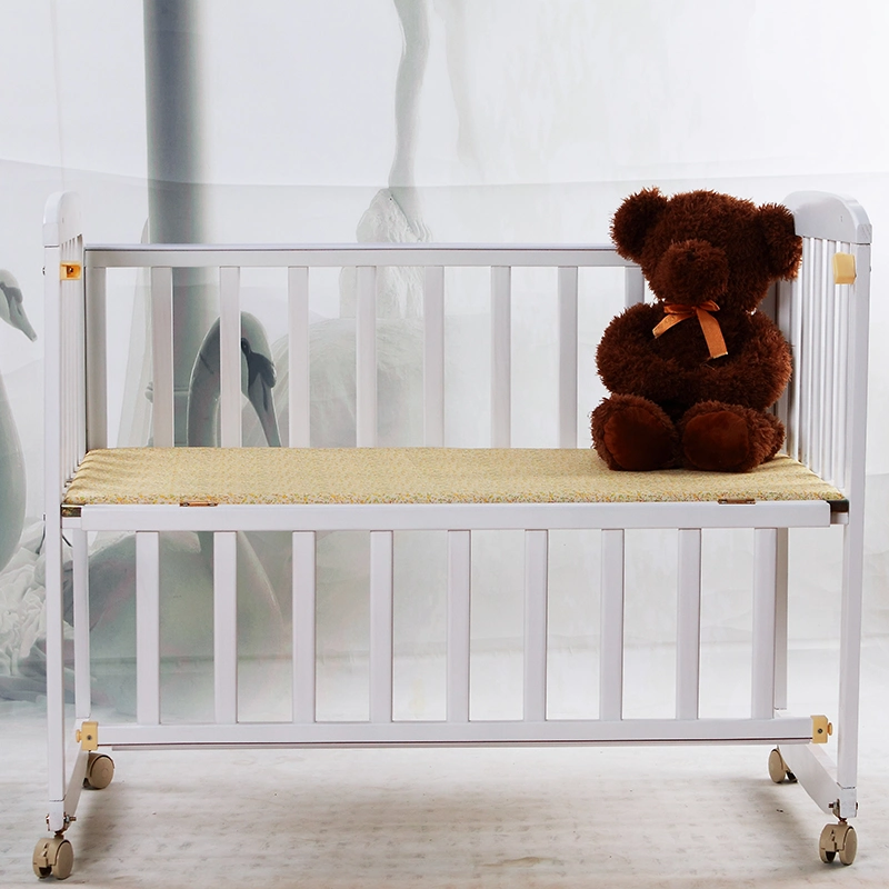 Un seul lit bébé en bois massif lit bébé en bois de lit bébé Lit adulte de pivotement rocking-berceau pour Kid enfant