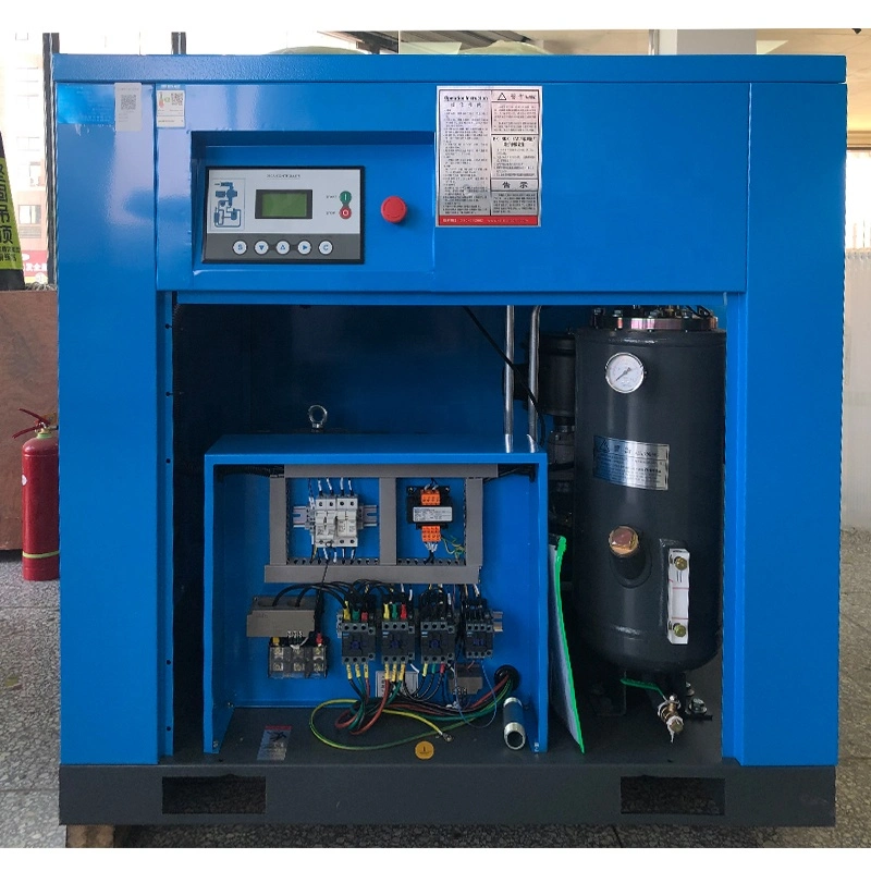 Bester Preis Fabrik Großhandel Silent 7,5kW-30kw 10HP-40HP hoch / Niederdruck Kleine Mini Ölfreie Drehschraube Typ Luftkompressor Herstellung 7-30 Bar