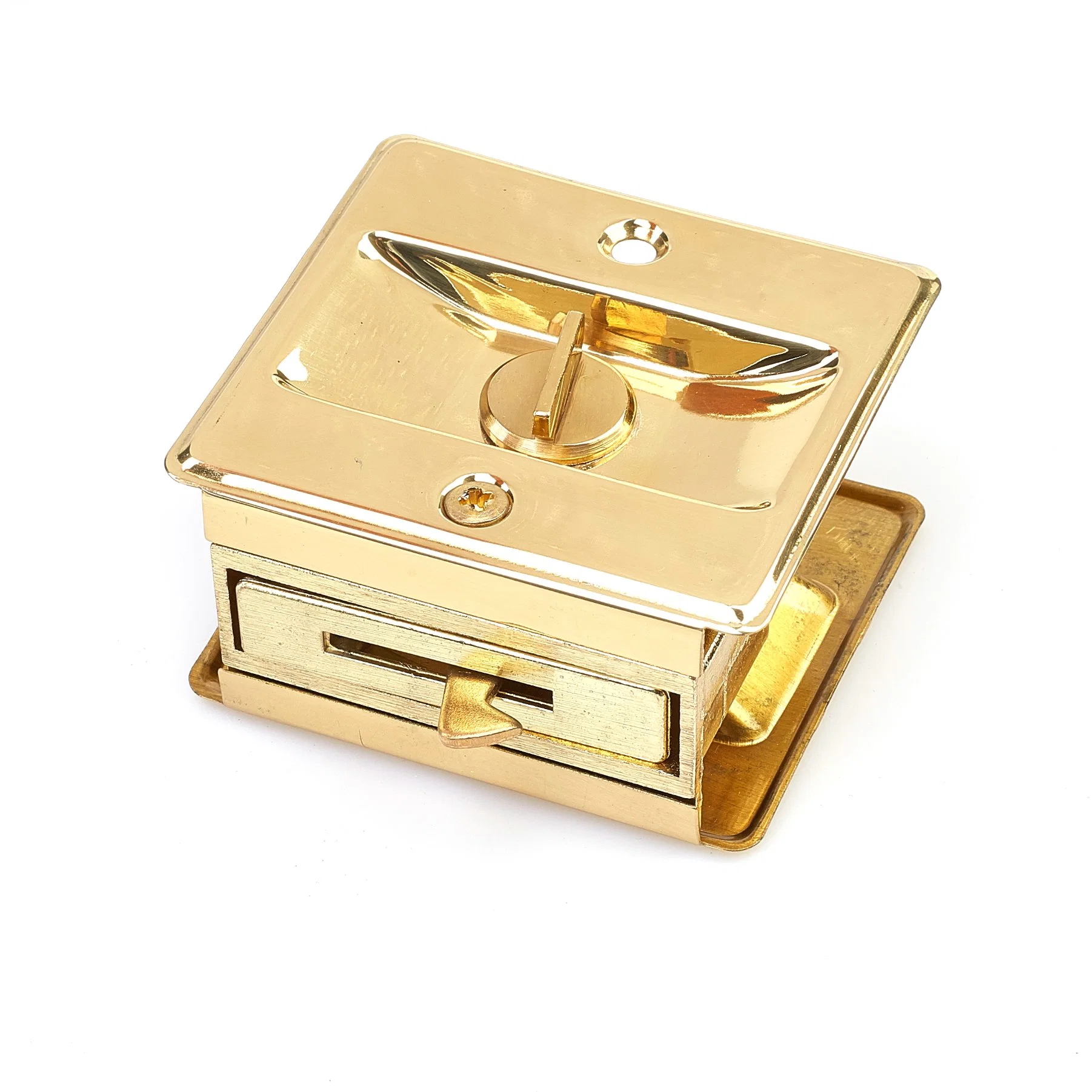 B-Y6605-PB Brass fechadura de porta corrediça