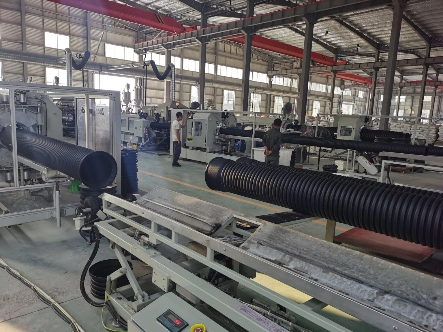 Zhongyuntech Zc-600h Double Wall PP Material Corrugated Pipe Machinery/Extrusion Line