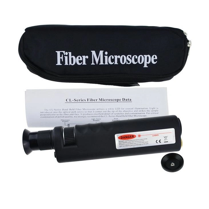 Optical Inspection Magnifier Fiber Optic Connector Micro Scope 1.25/2.5mm Cl-Series Fiber Microscope